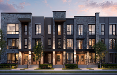 Modern multifamily rental property representing DSCR loan financing